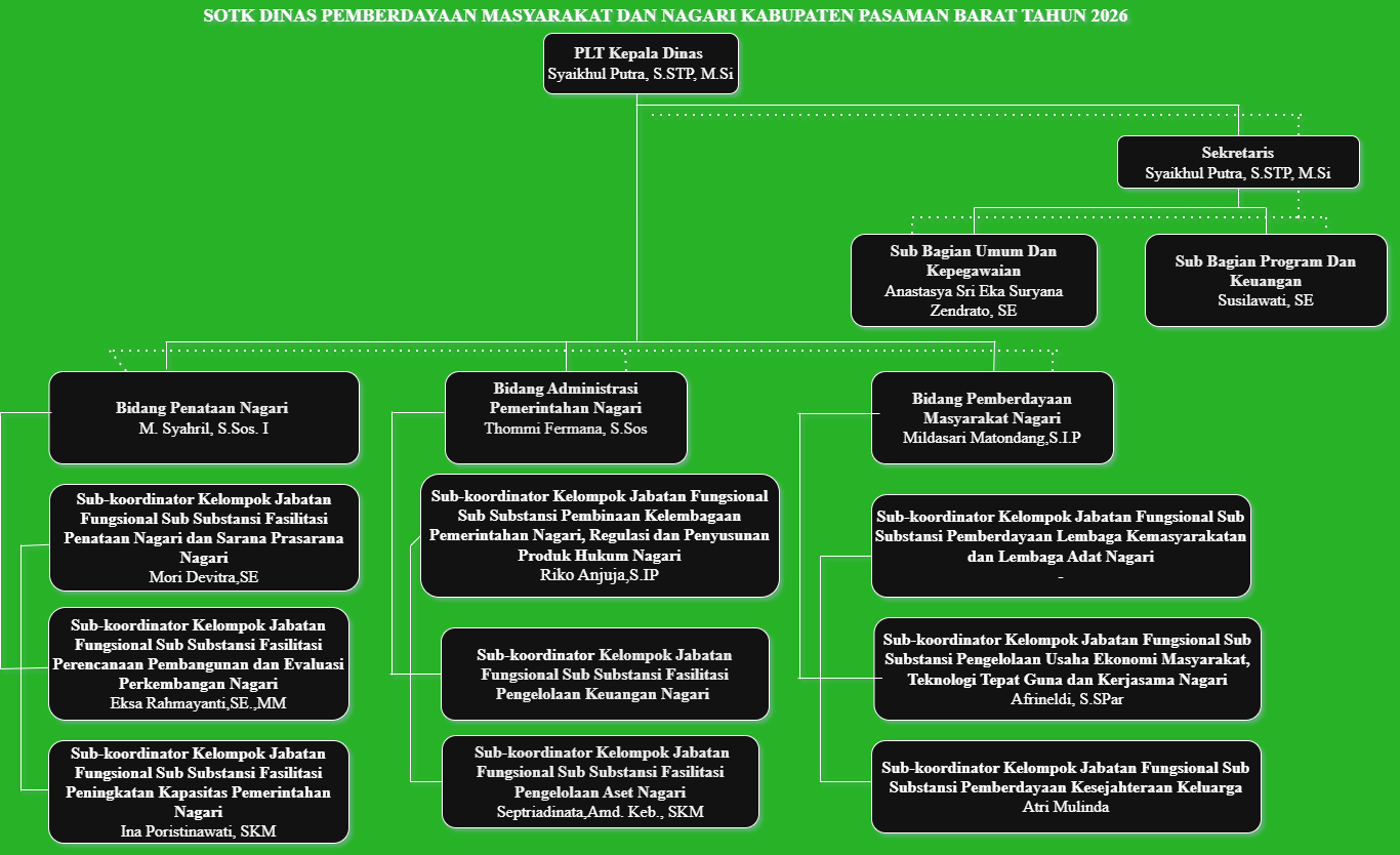 STRUKTUR ORGANISASI DPMN PASBAR 2026